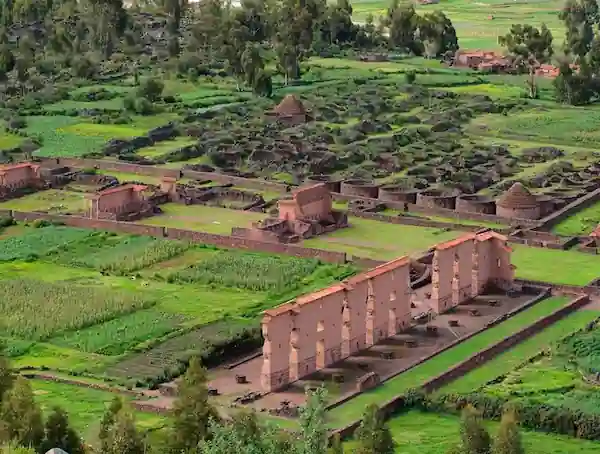 El templo de Wiracocha en Raqchi