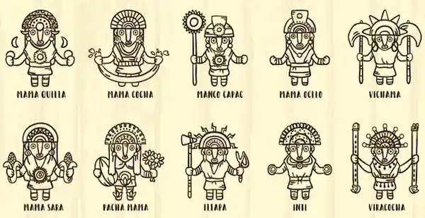 Listado de dioses incas
