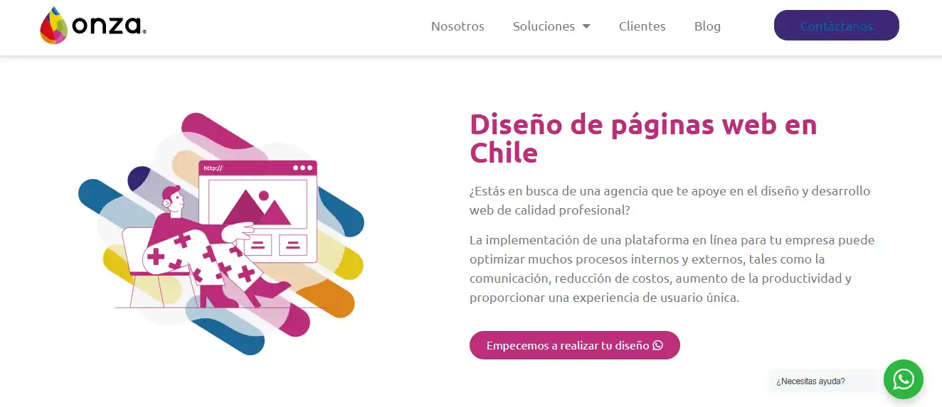 Onza Chile, agencia de páginas web